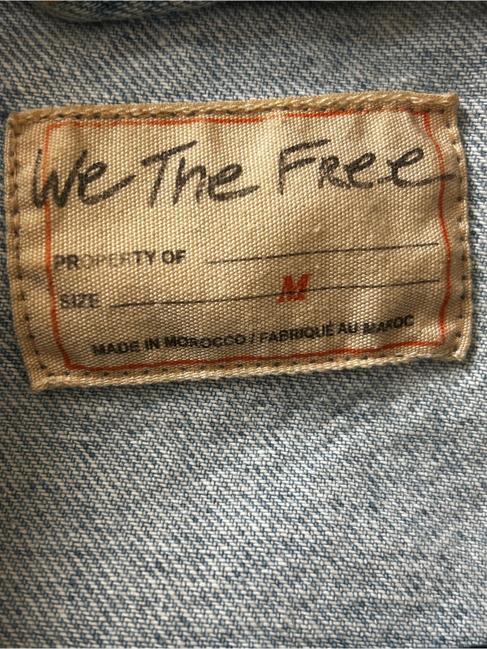 WE THE FREE FREE PEOPLE LIGHTWEIGHT OVERSIZED DENIM JACKET!! - Picture 5 of 5